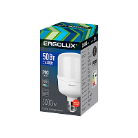 Лампа светодиодная Ergolux HW E40 50W 6500К 150-270V цилиндр матовая (1/5/20)