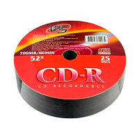 Диск CD-R VS 700MB 52x Shrink 25 (25/600)