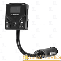 FM-трансмиттер Defender RT-Feet 1USB SD/microSD с пультом черный (1/50)  | Ab-Batteries | Элементы питания и аксессуары для сотовых оптом