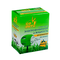Набор Go Out 30 ночей от комаров без запаха жидкость+электрофумигатор (1/12)