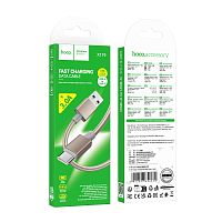 Кабель HOCO X119 USB (m)-Type-C (m) 1м 3.0A нейлон золотой (1/420)