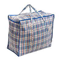 Сумка на молнии "Клетка" Рыжий кот  60х50х30см (1/12/120)