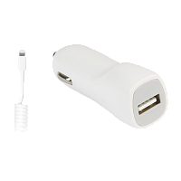 Автомобильное З/У Smartbuy NITRO 1USB 1.0A белый (1/62)