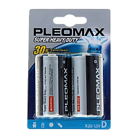 Батарейка Pleomax Super R20 D BL2 Heavy Duty 1.5V (2/12)