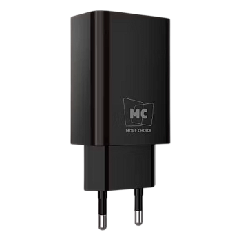Сетевое З/У MORE CHOICE NC07a 1USB 2.0A с кабелем Type-C черный