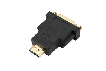 Переходник GoPower HDMI (m)-DVI-D (f) черный Premium Zip-Lock c подвесом (1/250) 