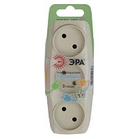 Разветвитель ЭРА SP 3р.Б/З 16A бежевый (1/10/60)