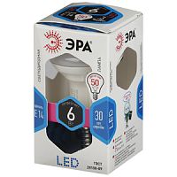Лампа светодиодная ЭРА R50 E14 6W 2700К 170-265V рефлектор (1/10/100)