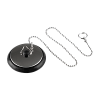 Пробка для ванной Рыжий кот SS-03 черный (1/12/144)