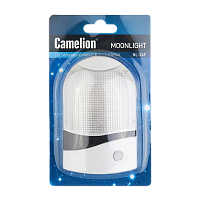 Ночник Camelion NL-249 "Ночник с фотосенсором" 220V в розетку белый (1/96)