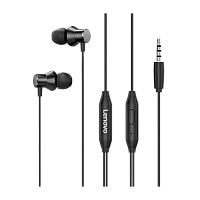 Наушники внутриканальные Lenovo HF130 с микр. черный 