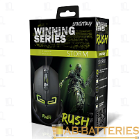 Мышь проводная Smartbuy 916G RUSH Winning Storm игровая USB черный (1/40) 