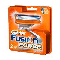 Сменные кассеты Gillette "FUSION POWER" 5 лезвий 2шт. (цена за 1 шт) (2/20) 