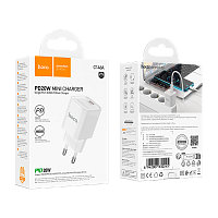 Сетевое З/У HOCO C146A Type-C 20W белый (1/30/180)
