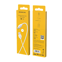 Кабель Borofone BX19 USB (m)-microUSB (m) 1.0м 2.4A ПВХ белый (1/648)