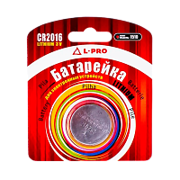 Батарейка L-PRO CR2016  (1/10/100)