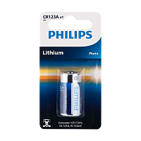 Батарейка Philips CR123A BL1 Lithium 3V (1/10/50)