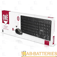 Набор клавиатура+мышь беспроводной Smartbuy 113347AG ONE черный (1/10)  | Ab-Batteries | Элементы питания и аксессуары для сотовых оптом