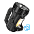 Фонарь универсальный Космос 8010 Premium 5W COB от аккумулятора черный (1/12/24)