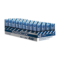 Батарейка Ergolux LR6 AA BOX40 Alkaline 1.5V (40/480)