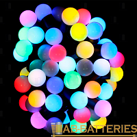 Гирлянда Космос 100LED 9.5м шарики нить 8 режимов ассорти