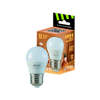 Лампа светодиодная Фаzа G45 E27 12W 3000К 220-240V шар (1/10/100)