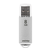 Флеш-накопитель Smartbuy V-Cut 8GB USB2.0 пластик серебряный