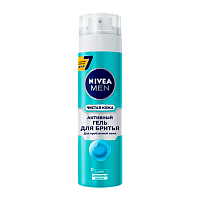 Гель для бритья Nivea Чистая кожа для проблемной кожи 200мл (1/12)