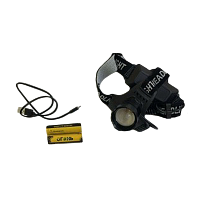 Фонарь налобный Без бренда HT-251-GT100 от аккумулятора 3 режима черный