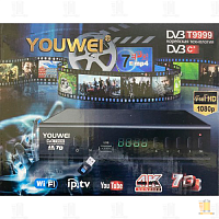 Приставка для цифрового ТВ Youwei DVB T9999 черный