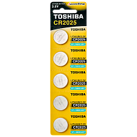 Батарейка Toshiba CR2025 BL5 Lithium 3V (5/100/12000) 