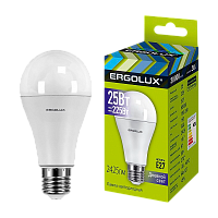 Лампа светодиодная Ergolux A65 E27 25W 6500К 180-240V груша ЛОН (1/10/100)