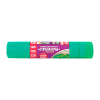 Мешки для мусора Paterra PREMIUM 120л 30мкм ПВД 10шт. с завязками (1/30)