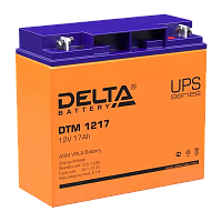 Аккумулятор свинцово-кислотный Delta DTM 1217 12V 17Ah (1/2) 