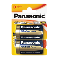 Батарейка Panasonic Alkaline power LR20 D BL2 Alkaline 1.5V (2/24/120)