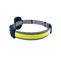 Фонарь налобный Космос 521B 5WCOBLED от батареек 3хААА IP44 3 режима черный (1/25/100)