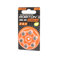 Батарейка Robiton ZA13 BL6 Zinc Air 1.45V (6/60/1800)