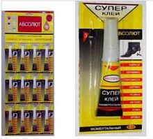 Супер-клей Абсолют 3г универсальный BL12 (12/288)