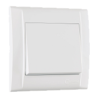 Выключатель Makel Defne 1-клав.10A пластик проходной белый 42001005 (1/12)