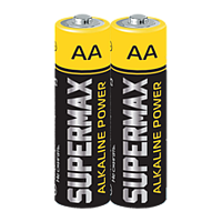 Батарейка Supermax LR6 AA Shrink 2 Alkaline 1.5V (2/40/800)