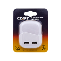 Ночник Старт "USB Квадрат" NL 1LED белый 