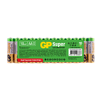 Батарейка GP Super LR6 AA SH10 Alkaline 1.5V (10/100/800) 