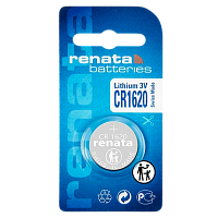 Батарейка Renata CR1620 BL1 Lithium 3V (10/300/2400) 