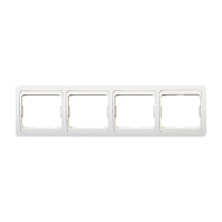 Рамка Smartbuy 4-местная горизонтальная белая "Марс"
