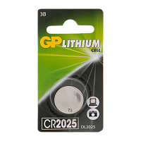 Батарейка GP CR2025 BL1 Lithium 3V (1/10/600) 