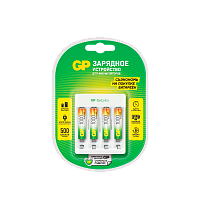 З/У для аккумуляторов GP E411/100AAAHCCS-2CR1 AA/AAA Ni-MH 4 слота +4AAA 1000mAh (1/5/10)