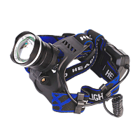 Фонарь налобный Ultraflash LED5337 5W 1LED от аккумулятора 3 режима+ZOOM черный (1/60)