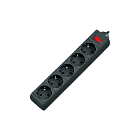 Сетевой фильтр Defender ES 5р.С/З 10A 5.0м 125 Дж черный (1/35)