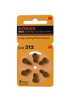Батарейка Kodak MAX ZA312 BL6 Zinc Air 1.4V (6/60/300)