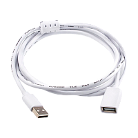 Кабель Atcom USB (m)-USB (f) 1.8м силикон белый (1/10/250)
